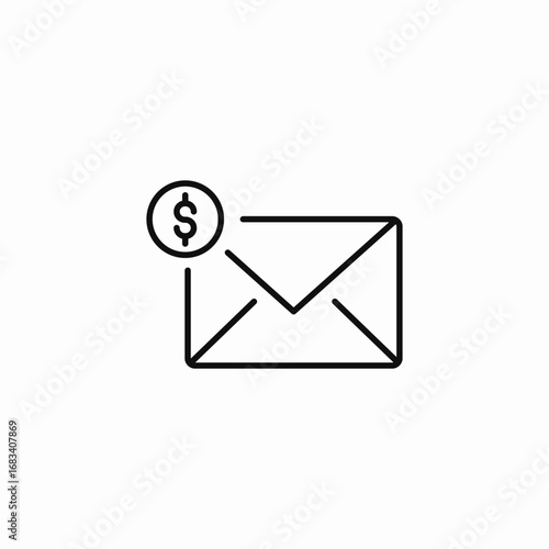 email pricing icon icon sign vector