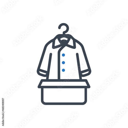 Donating clothes icon