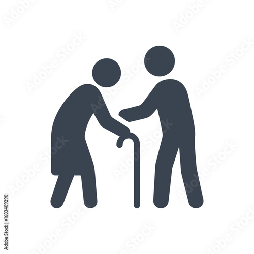 Elderly Care & Support Icon