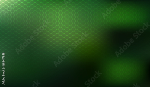 A dark green gradient with a hexagonal fish scale pattern offers a sophisticated background suitable for graphic design, wallpaper, and visual content requiring depth and texture
