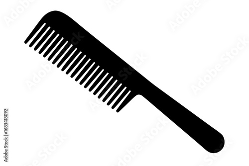 comb  black silhouette vector,Stylized black comb icon