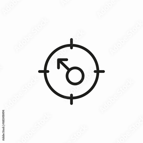 target male user icon sign vector