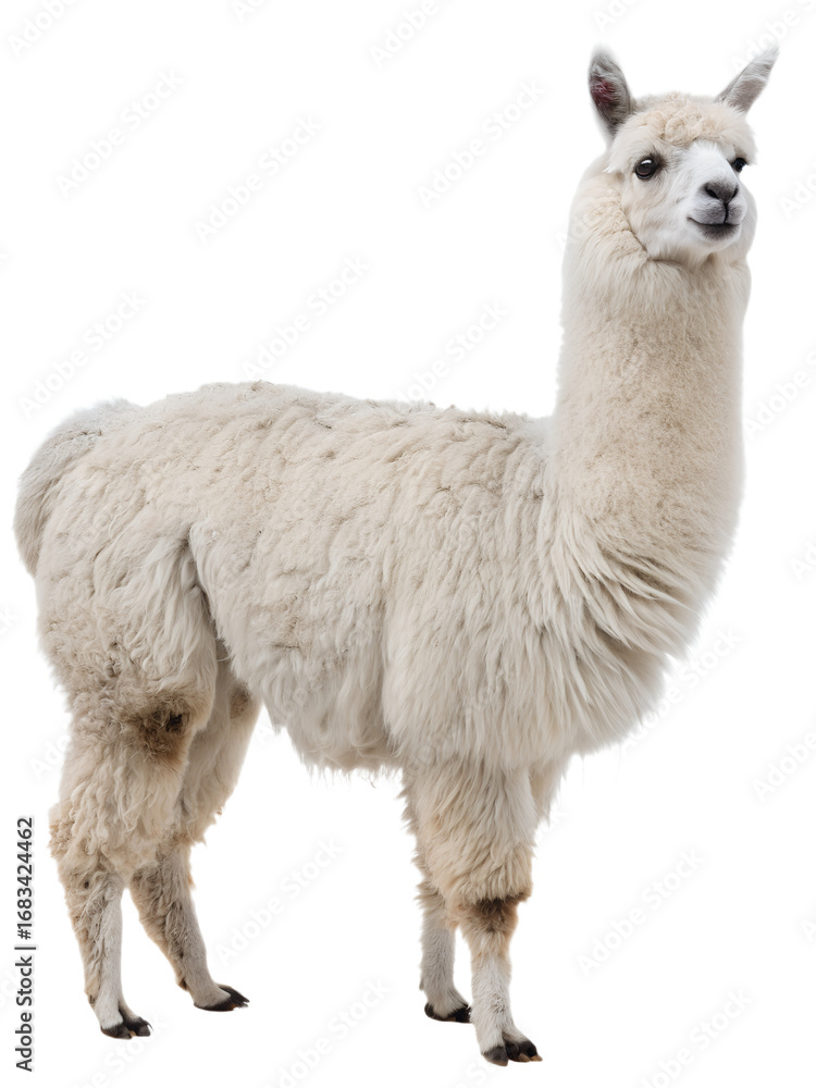 Fototapeta premium alpaca isolated on transparent background