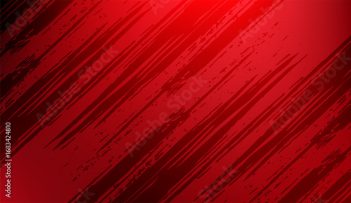 This vibrant red background features diagonal brush strokes with subtle texture variations, creating a dynamic and visually appealing surface for various creative projects or designs