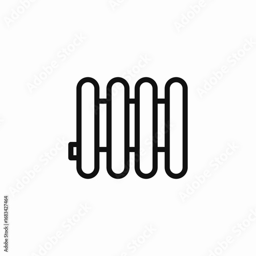 household heater radiator icon sign vector