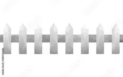 Grey Fences Illustration
