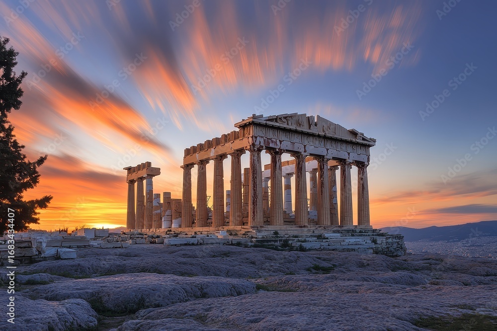 Obraz premium A large stone structure