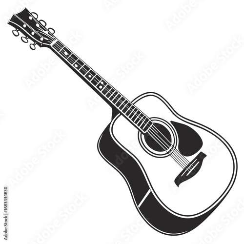 guitar acoustic silhouette 