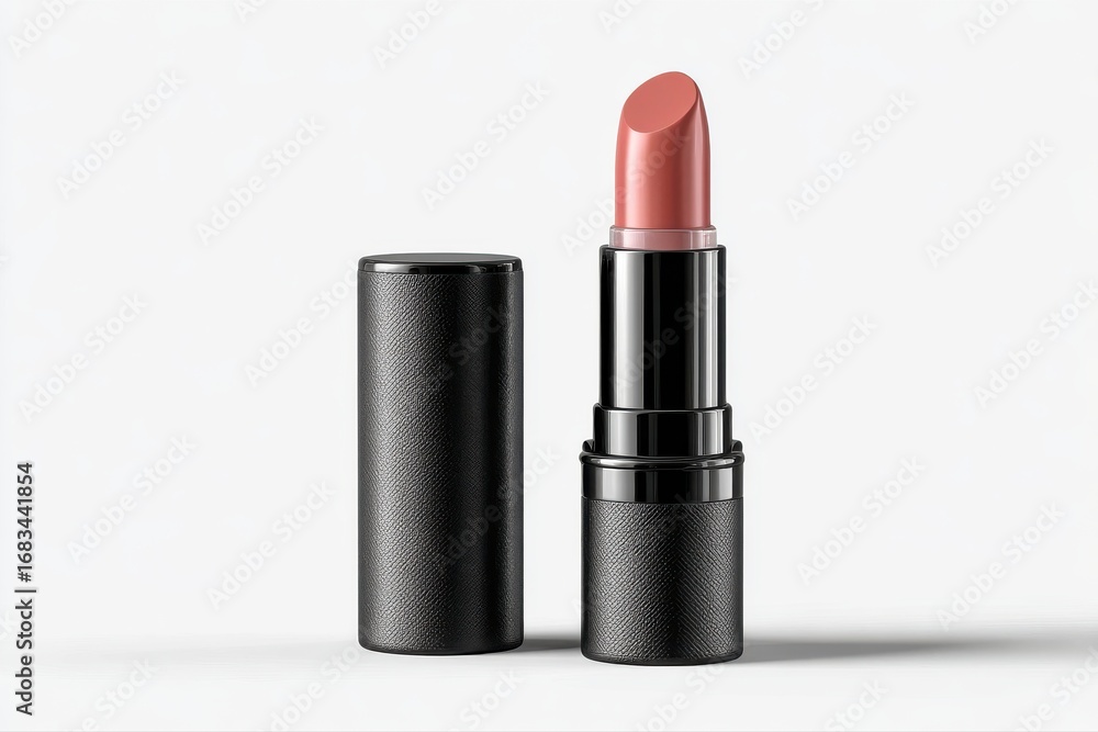 Obraz premium Luxurious Lipstick Elegant Cosmetics Beauty Essential Peach Shade on transparent background