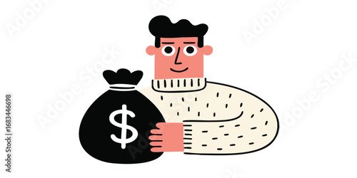 A man with financial securi...