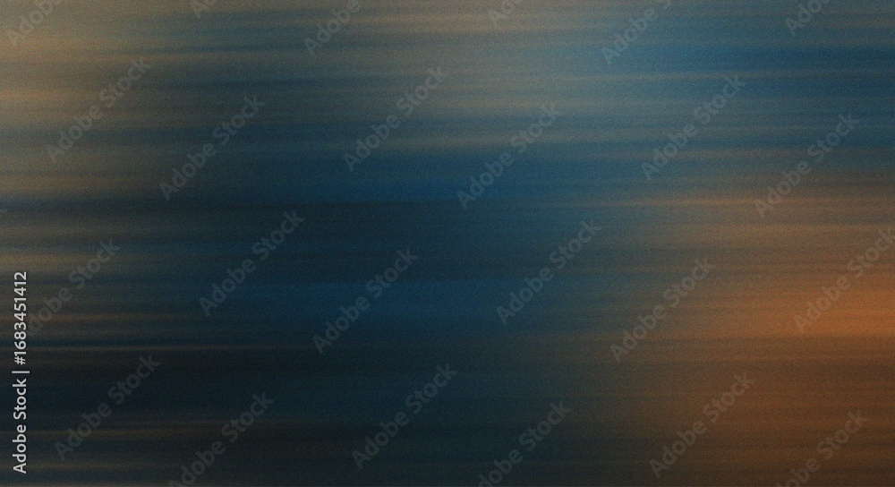 Obraz premium Abstract horizontal motion blur with deep blue and light brown streaks background texture