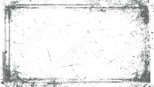 Grunge frame Scratched grunge urban texture dust overlay distressed grainy abstract  vector design on transparent background