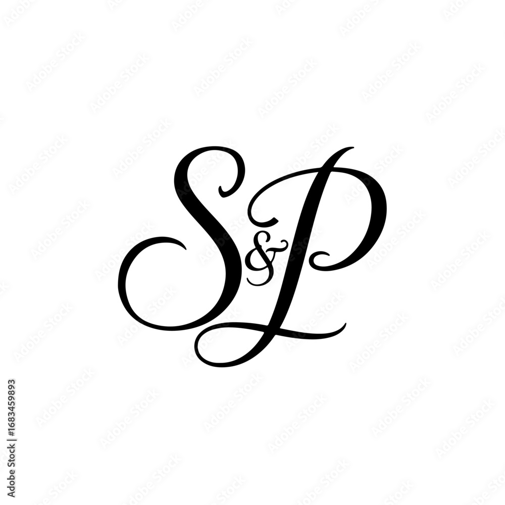 Fototapeta premium Clean SP Typography Logo for Professional Brand Identity Design