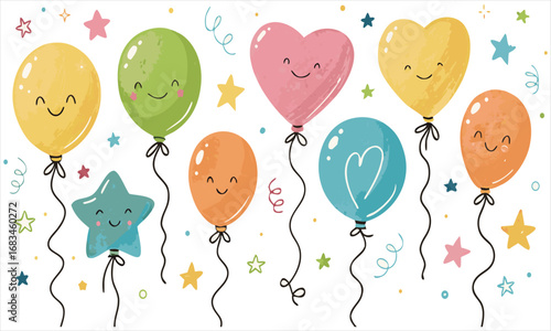birthday party balloons