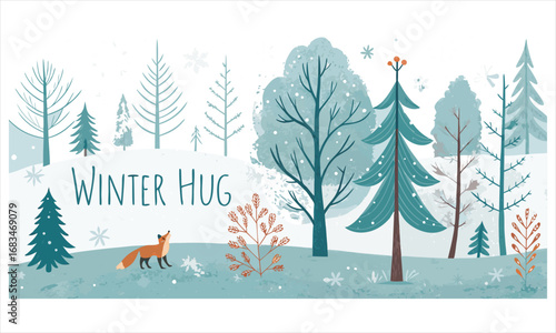 winter forest landscape