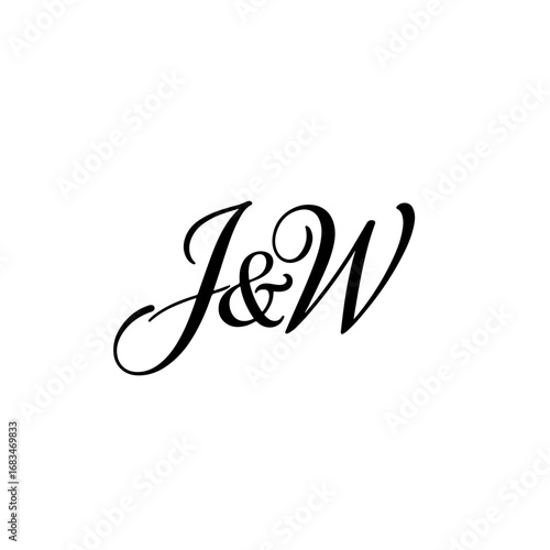 Professional JW Lettermark Logo for Corporate and Business Branding Use