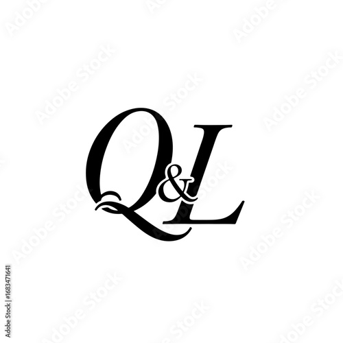 Minimalist QL Initial Logo with Elegant and Clean Design Style