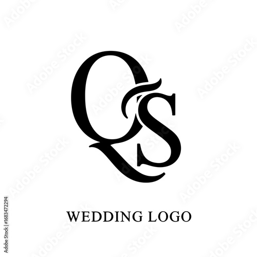 Elegant QS Letter Logo for Premium Brand Identity
