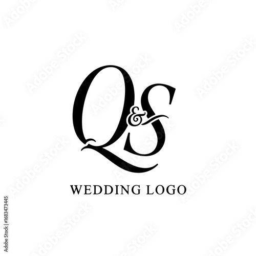 Clean QS Monogram Logo for Modern Entrepreneur and Small Business Branding