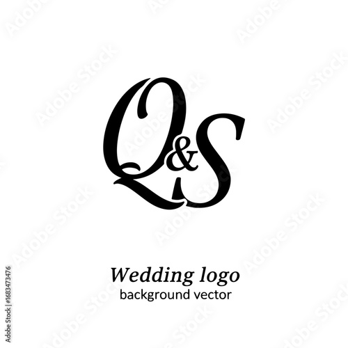 Minimal QS Typography Logo for Modern Business and Startup Branding