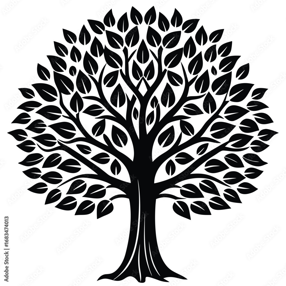 Obraz premium poplar vector icon