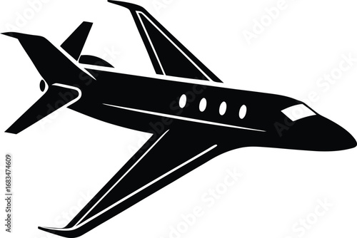 vector illustration of airplane