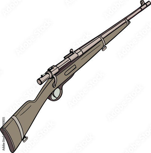 assault rifle Adobe Illustrator vector Artwork