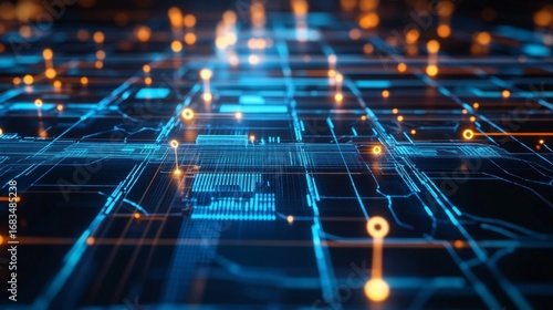 Monitoring live network map interface in a digital environment for enhanced connectivity and analysis