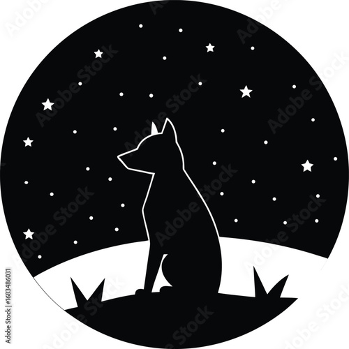 silhouette of a cat