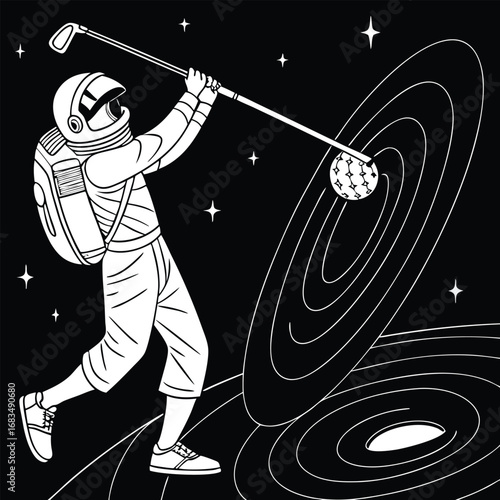 vector illustration of a hockey player