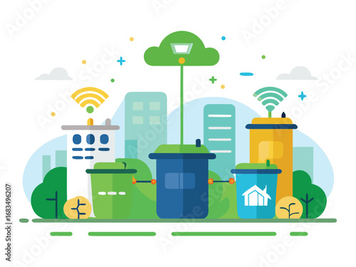 Smart waste management system concept for sustainable urban environments using iot technology