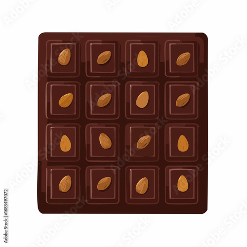 Dark Chocolate Bar with Almonds