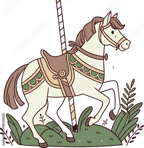 horse in the woods