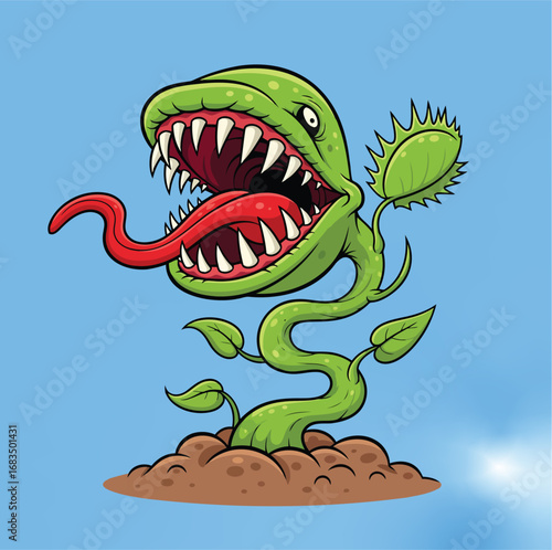 Terrifying Venus Flytrap Monster Ready to Bite
