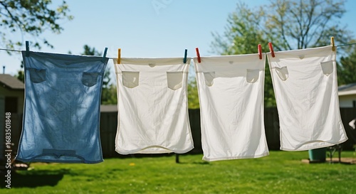 Wallpaper Mural Fresh laundry drying on a sunny day.

 Torontodigital.ca