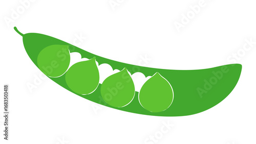 pea vector illustration. peas silhouette design on white background .vector icon