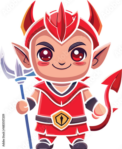 red cartoon devil