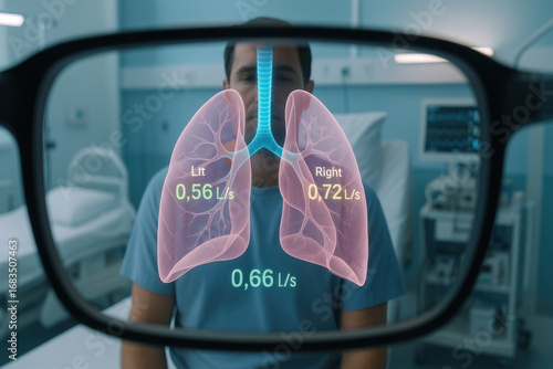 Augmented Reality Lungs Examination via Smart Glasses in a Hospital - Photo