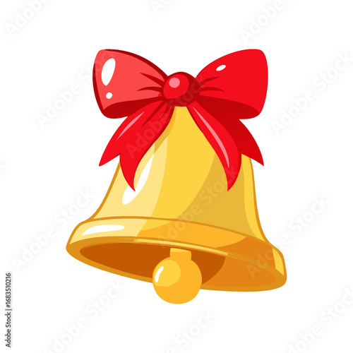 christmas bells isolated on white background