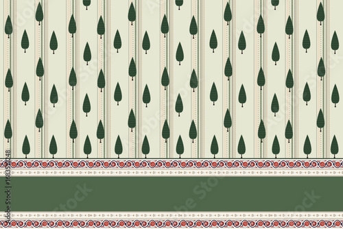 vintage background with ethnic elements 