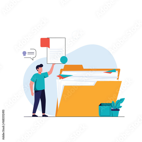 Organizing and managing business documents effectively in a digital workplace environment