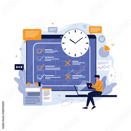 Strategic planning and execution of business goals through effective time management and task prioritization methods
