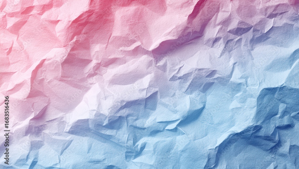 Fototapeta premium Crumpled paper texture in pastel colors