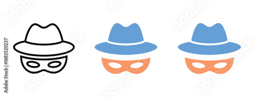 Transparent PNG available
Incognito icon. Browse in private. Vector illustration.