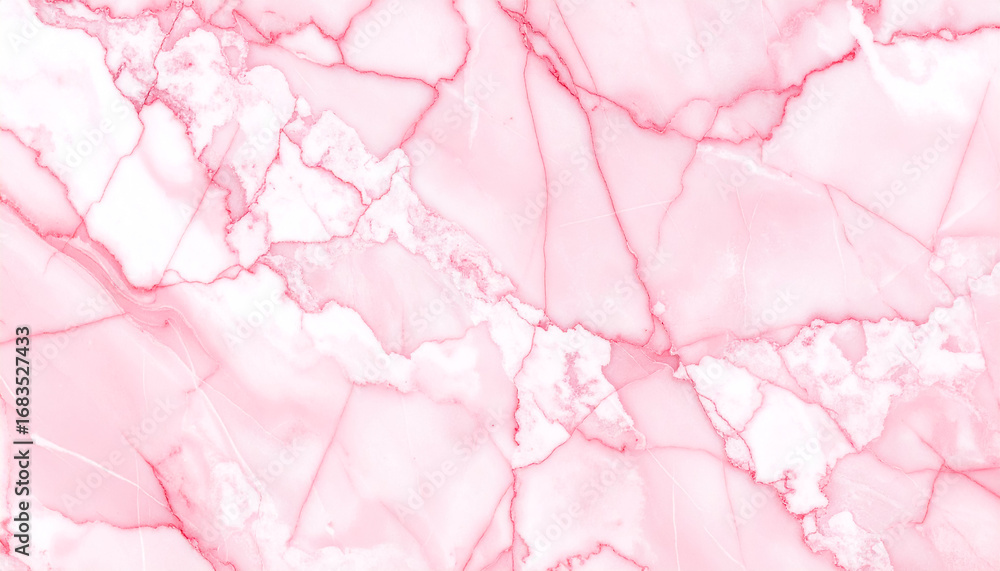 Fototapeta premium Pink marble texture shows surface veins. Elegant, smooth surface. Used for branding, luxury product staging, and poster design.