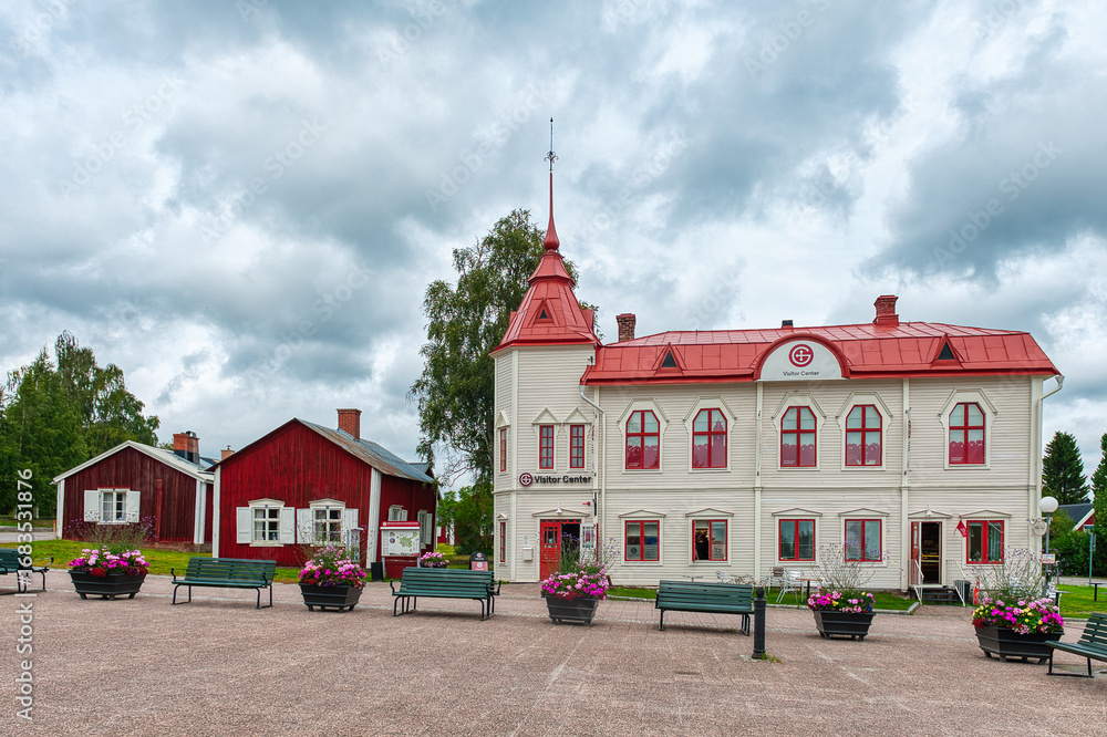 Fototapeta premium Gammelstaden is a locality in the municipality of Luleå, Norbotnia County, Norbotnia Province, Sweden.