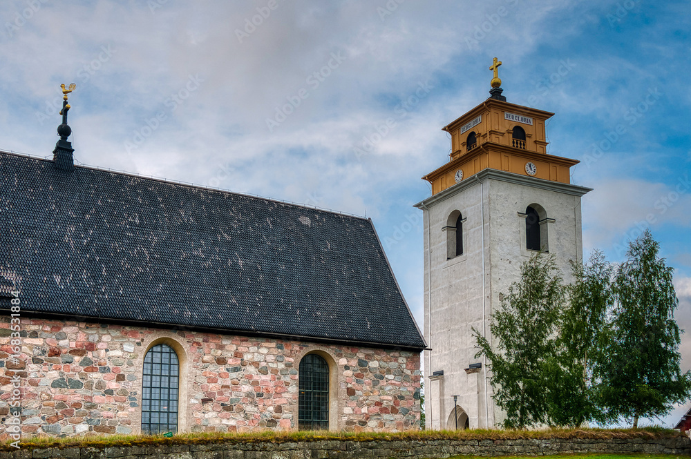 Fototapeta premium Gammelstaden is a locality in the municipality of Luleå, Norbotnia County, Norbotnia Province, Sweden.