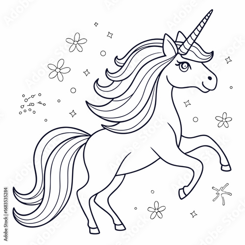 white horse with a horse