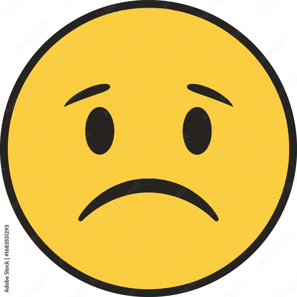 Fototapeta premium A captivating depiction of a pixelated sad face, rendered in a simple yet effective style. 