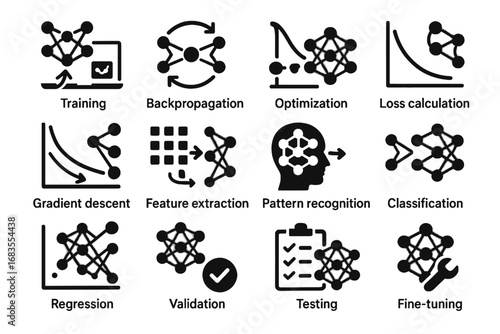 Icons vector network feature validation gradient regression optimization neural classification icon extraction